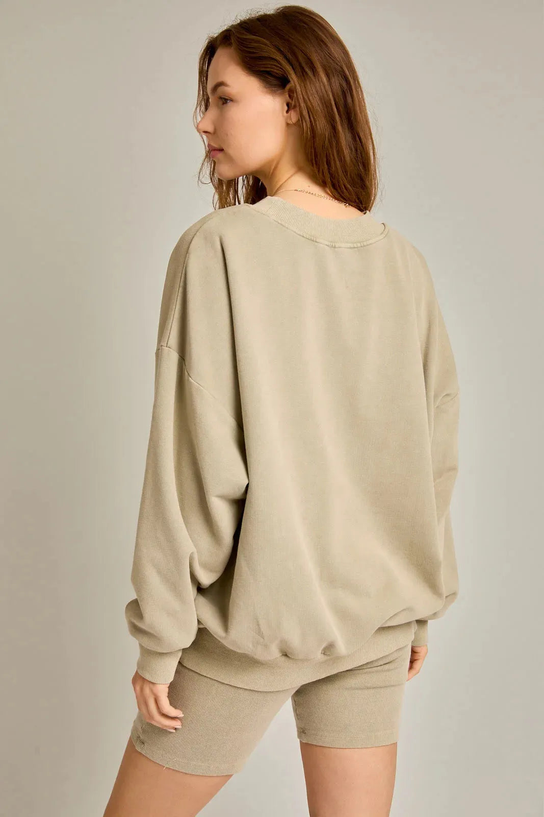 Washed Oversized Basic Pullover Top - Tasha Apparel Wholesale