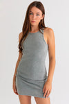 Binding Tank Washed Rib Mini Dress - Tasha Apparel Wholesale