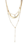 Multi Layer Moon Herringbone Necklaces - Tasha Apparel Wholesale