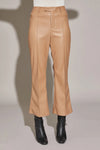Vegan Leather Pintuck Ankle Pants - Tasha Apparel Wholesale