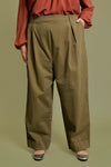 Plus Size Cotton Side Pocket Slacks Dress Pants - Tasha Apparel Wholesale