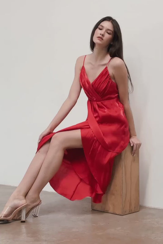 gy2283-assymetric-drape-dress-red-and-gun-metal