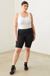 Plus Size Knee Length Basics Activewear Yoga Shorts - Tasha Apparel Wholesale